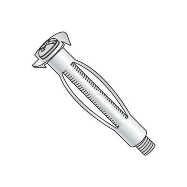 Newport Fasteners Screw Anchor, Steel, 50 PK 165968